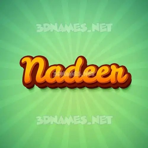 nadeer in Green Rays style - 3D name wallpaper nadeer in Green Rays style - 3D name wallpaper