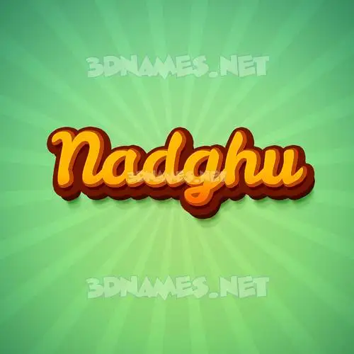 nadghu in Green Rays style - 3D name wallpaper nadghu in Green Rays style - 3D name wallpaper