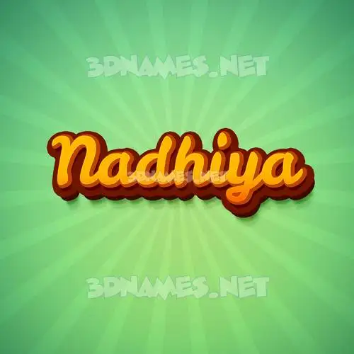 nadhiya in Green Rays style - 3D name wallpaper nadhiya in Green Rays style - 3D name wallpaper