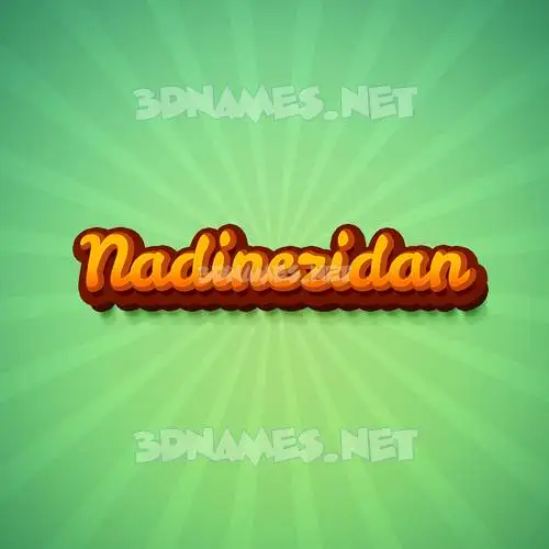 nadinezidan in Green Rays style - 3D name wallpaper nadinezidan in Green Rays style - 3D name wallpaper