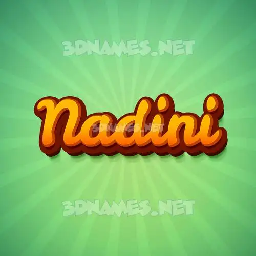 nadini in Green Rays style - 3D name wallpaper