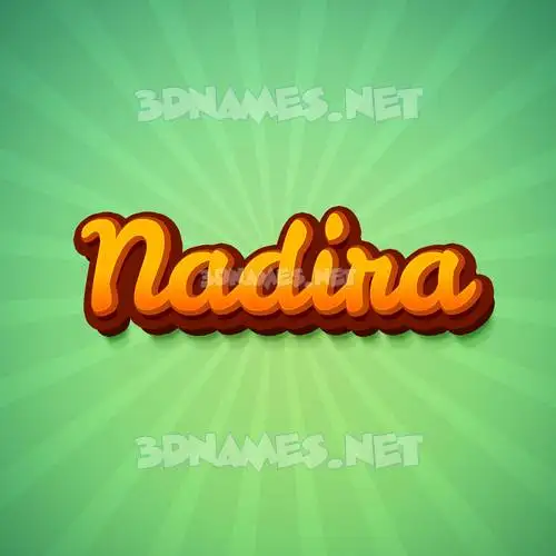 nadira in Green Rays style - 3D name wallpaper
