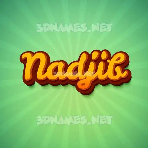 nadjib in Green Rays style - 3D name wallpaper nadjib in Green Rays style - 3D name wallpaper