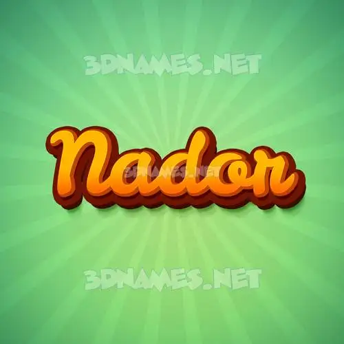 nador in Green Rays style - 3D name wallpaper nador in Green Rays style - 3D name wallpaper