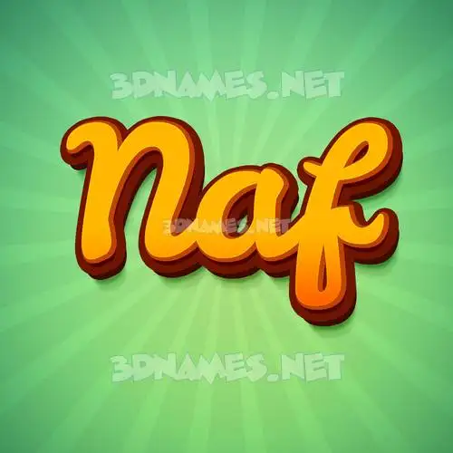 naf in Green Rays style - 3D name wallpaper naf in Green Rays style - 3D name wallpaper