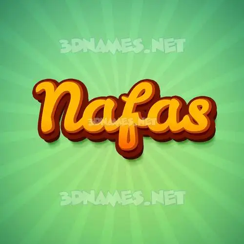 nafas in Green Rays style - 3D name wallpaper nafas in Green Rays style - 3D name wallpaper
