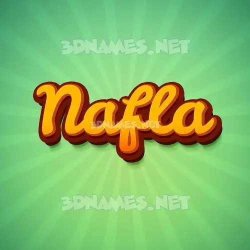 nafla in Green Rays style - 3D name wallpaper nafla in Green Rays style - 3D name wallpaper