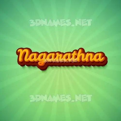 nagarathna in Green Rays style - 3D name wallpaper