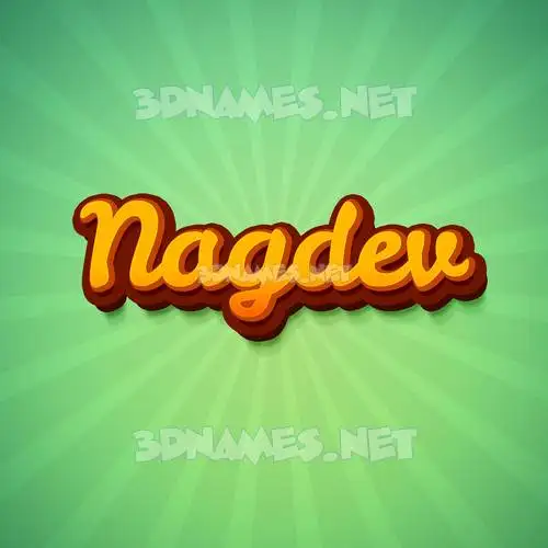 nagdev in Green Rays style - 3D name wallpaper