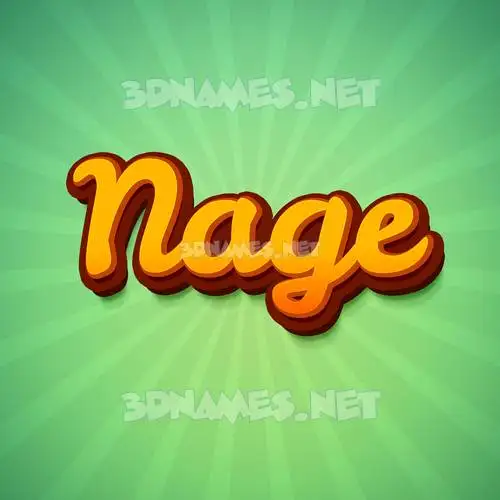 nage in Green Rays style - 3D name wallpaper nage in Green Rays style - 3D name wallpaper