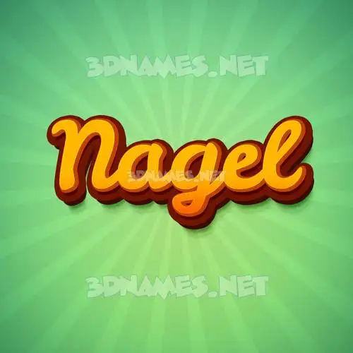 nagel in Green Rays style - 3D name wallpaper nagel in Green Rays style - 3D name wallpaper