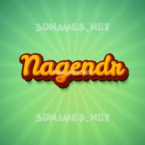 nagendr in Green Rays style - 3D name wallpaper
