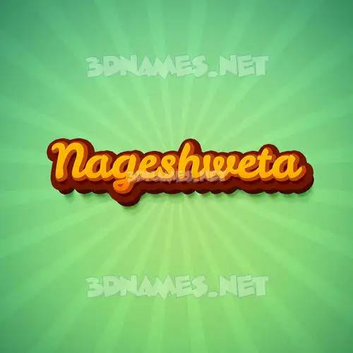 nageshweta in Green Rays style - 3D name wallpaper
