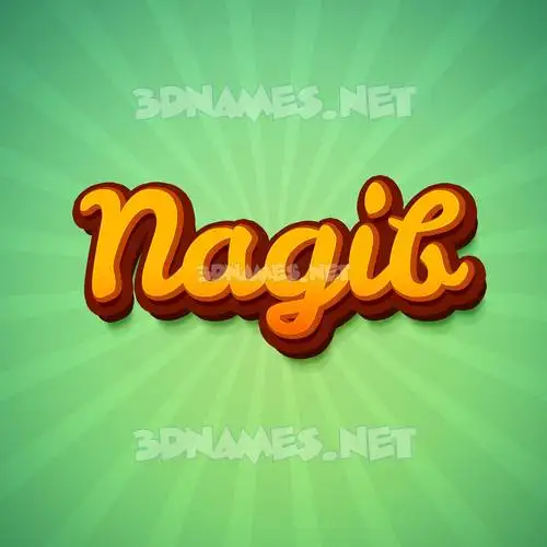 nagib in Green Rays style - 3D name wallpaper nagib in Green Rays style - 3D name wallpaper