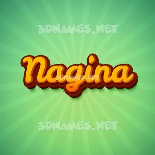 nagina in Green Rays style - 3D name wallpaper