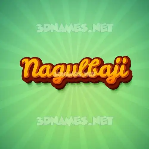 nagulbaji in Green Rays style - 3D name wallpaper
