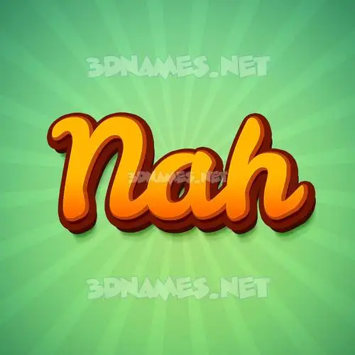 nah in Green Rays style - 3D name wallpaper nah in Green Rays style - 3D name wallpaper