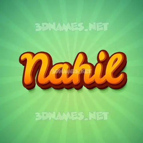 nahil in Green Rays style - 3D name wallpaper nahil in Green Rays style - 3D name wallpaper