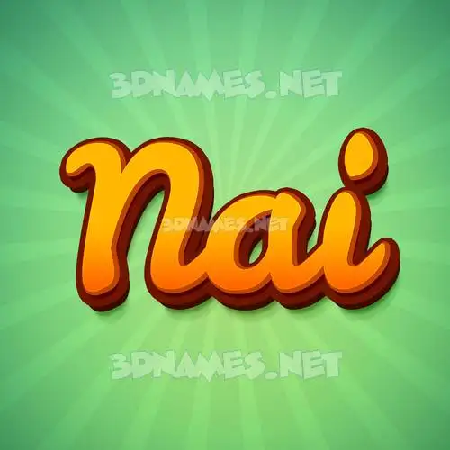 nai in Green Rays style - 3D name wallpaper nai in Green Rays style - 3D name wallpaper