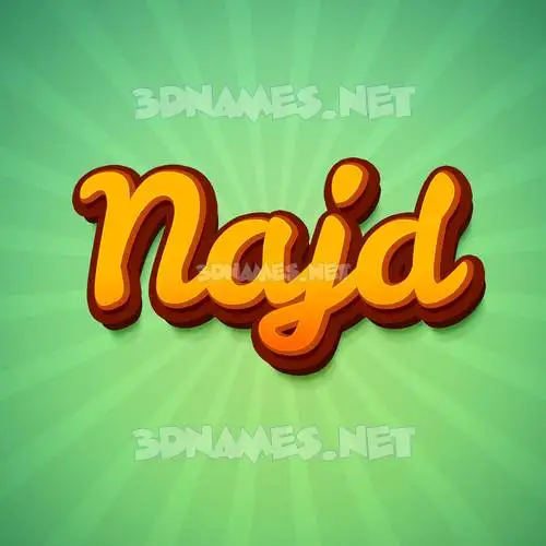 najd in Green Rays style - 3D name wallpaper najd in Green Rays style - 3D name wallpaper