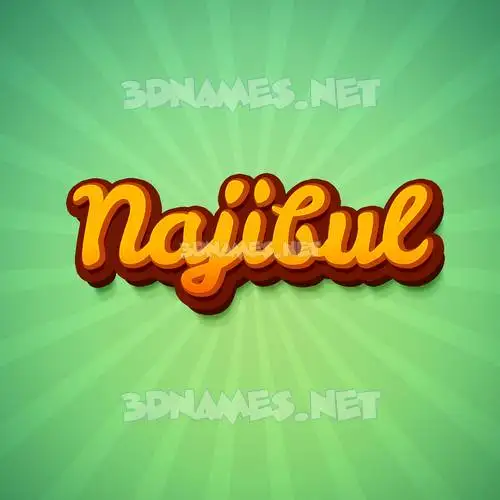 najibul in Green Rays style - 3D name wallpaper najibul in Green Rays style - 3D name wallpaper