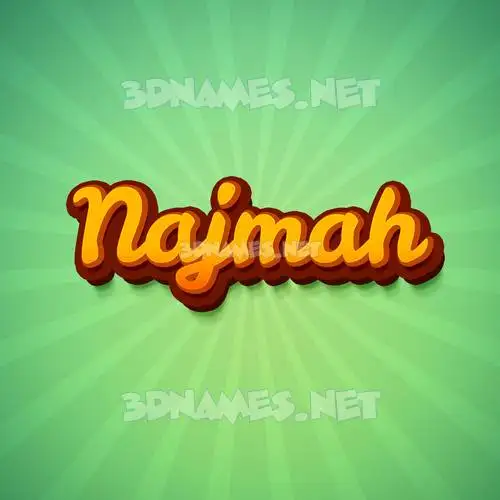 najmah in Green Rays style - 3D name wallpaper najmah in Green Rays style - 3D name wallpaper