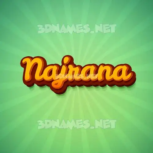 najrana in Green Rays style - 3D name wallpaper najrana in Green Rays style - 3D name wallpaper