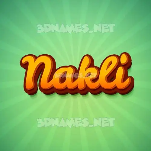 nakli in Green Rays style - 3D name wallpaper nakli in Green Rays style - 3D name wallpaper