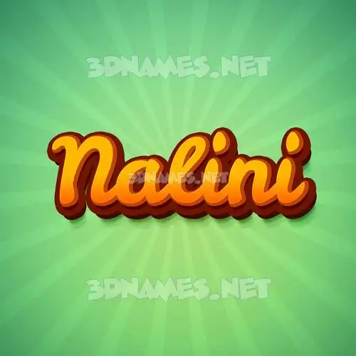 nalini in Green Rays style - 3D name wallpaper