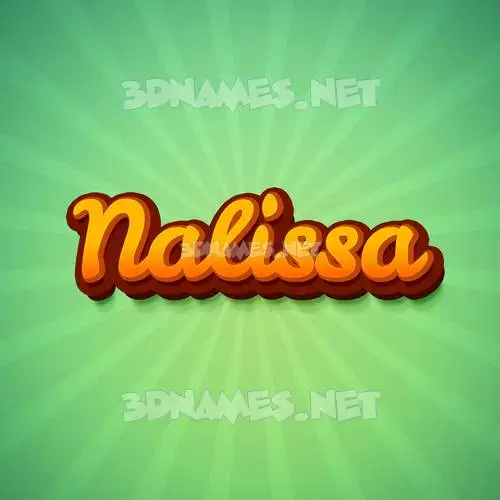 nalissa in Green Rays style - 3D name wallpaper nalissa in Green Rays style - 3D name wallpaper