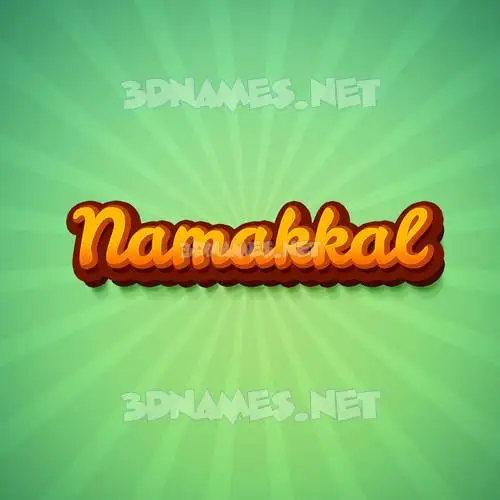namakkal in Green Rays style - 3D name wallpaper
