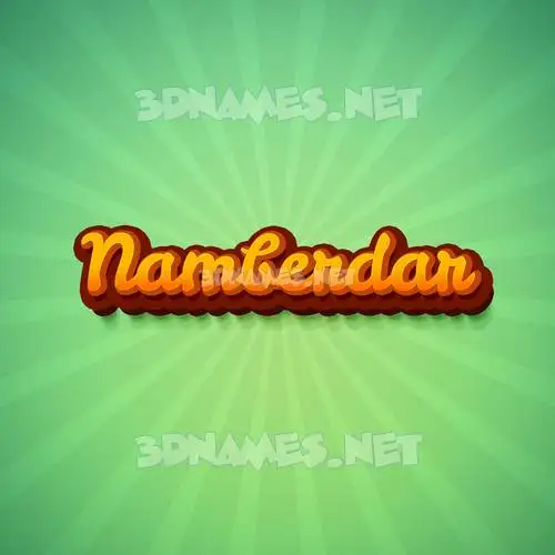 namberdar in Green Rays style - 3D name wallpaper namberdar in Green Rays style - 3D name wallpaper