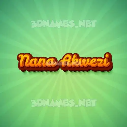nana akwezi in Green Rays style - 3D name wallpaper nana akwezi in Green Rays style - 3D name wallpaper