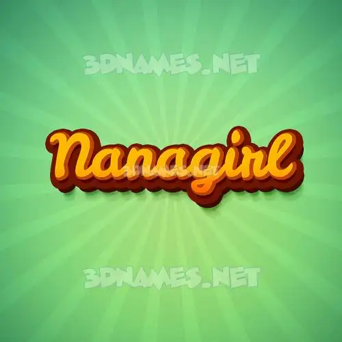 nanagirl in Green Rays style - 3D name wallpaper nanagirl in Green Rays style - 3D name wallpaper