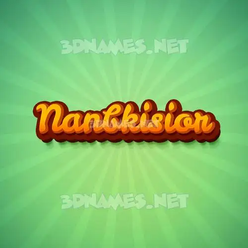 nanbkisior in Green Rays style - 3D name wallpaper nanbkisior in Green Rays style - 3D name wallpaper