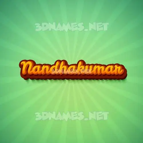 nandhakumar in Green Rays style - 3D name wallpaper