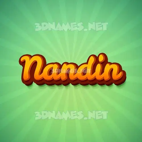 nandin in Green Rays style - 3D name wallpaper nandin in Green Rays style - 3D name wallpaper
