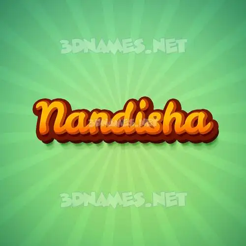 nandisha in Green Rays style - 3D name wallpaper nandisha in Green Rays style - 3D name wallpaper