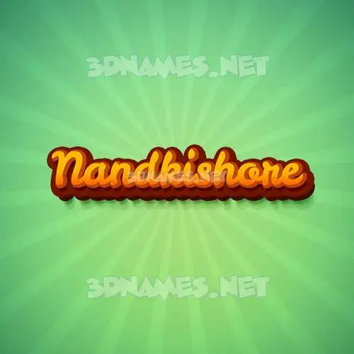 nandkishore in Green Rays style - 3D name wallpaper