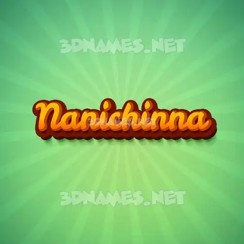 nanichinna in Green Rays style - 3D name wallpaper nanichinna in Green Rays style - 3D name wallpaper
