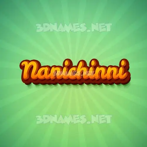 nanichinni in Green Rays style - 3D name wallpaper nanichinni in Green Rays style - 3D name wallpaper