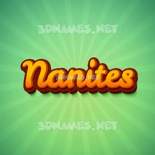 nanites in Green Rays style - 3D name wallpaper nanites in Green Rays style - 3D name wallpaper