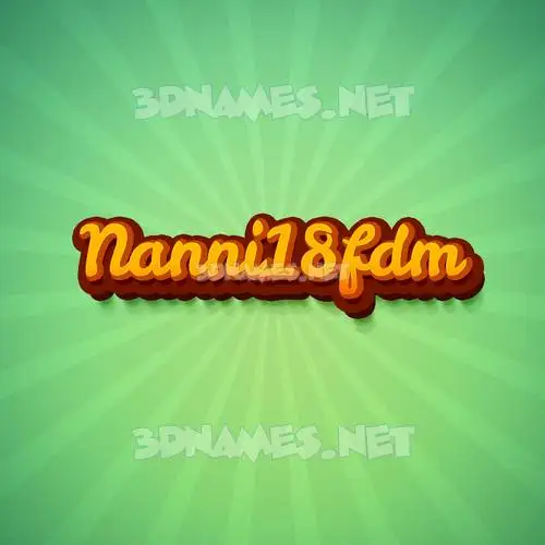 nanni18fdm in Green Rays style - 3D name wallpaper nanni18fdm in Green Rays style - 3D name wallpaper