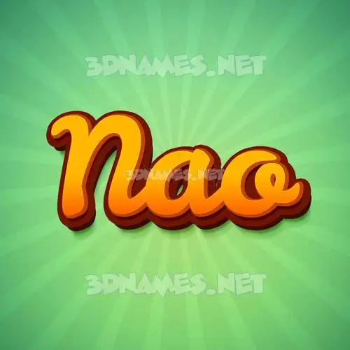 nao in Green Rays style - 3D name wallpaper nao in Green Rays style - 3D name wallpaper