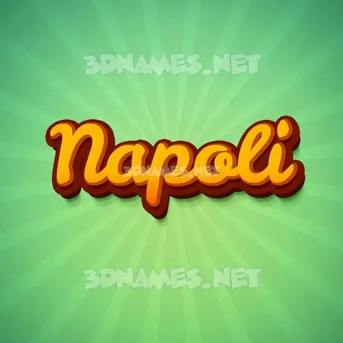 napoli in Green Rays style - 3D name wallpaper napoli in Green Rays style - 3D name wallpaper