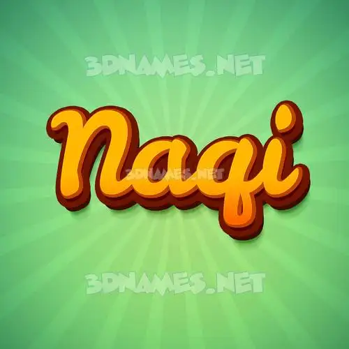 naqi in Green Rays style - 3D name wallpaper naqi in Green Rays style - 3D name wallpaper