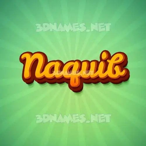 naquib in Green Rays style - 3D name wallpaper naquib in Green Rays style - 3D name wallpaper