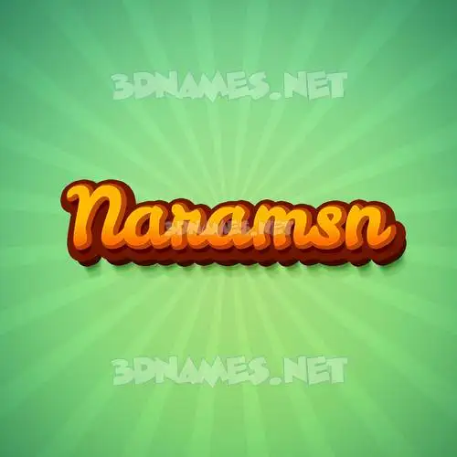 naramsn in Green Rays style - 3D name wallpaper naramsn in Green Rays style - 3D name wallpaper