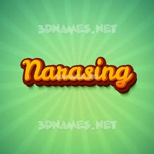 narasing in Green Rays style - 3D name wallpaper narasing in Green Rays style - 3D name wallpaper