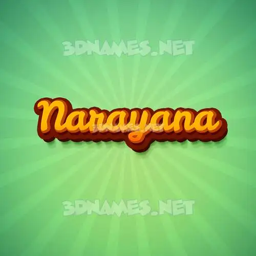 narayana in Green Rays style - 3D name wallpaper